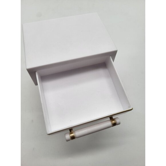 Rainbow High MGA Dollhouse Nightstand End Table Replacement Furniture White Gold - Picture 7 of 10